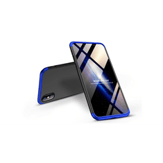 GKK 360 Full Protection 3in1 iPhone XS Max hátlap fekete kék (GK0279) (GK0279)