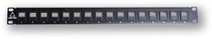 LAN-TEC PP-104 16 üres - fekete - 19&quot; patch panel 1U, 16 KJ