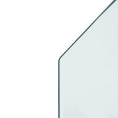 Vidaxl hatszög alakú kandalló-üveglap 120 x 50 cm 324137