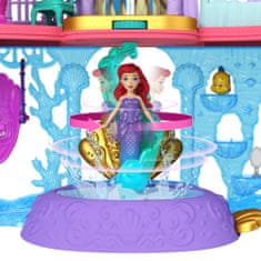 Disney Princess Ariel hercegnő baba és királyi kastély HLW95