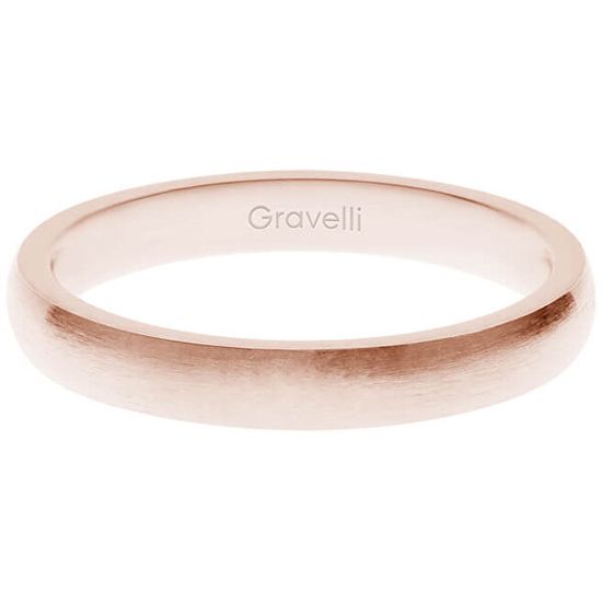 Gravelli Rózsaszín aranyozott nemesacél gyűrű Precious GJRWRGX106
