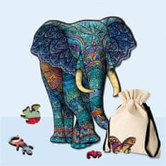 Cool Mango Prémium fa elefánt puzzle - Woodpuzzle