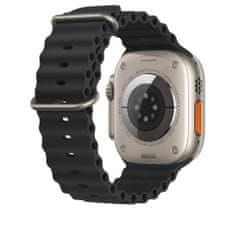 RhinoTech Ocean óraszíj Apple Watch 42/44/45/49mm számára (RTACC401), fekete