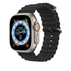 RhinoTech Ocean óraszíj Apple Watch 42/44/45/49mm számára (RTACC401), fekete