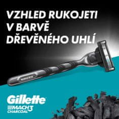 Gillette Mach3 Charcoal Borotva férfiaknak + 5 tartalék borotvafej