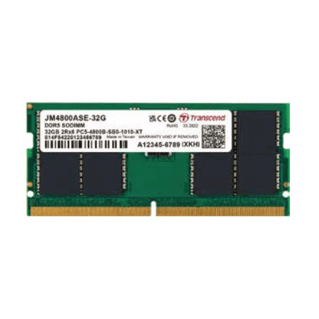 Transcend 16GB 4800MHz DDR5 Notebook RAM CL40 (JM4800ASE-16G) (JM4800ASE-16G)
