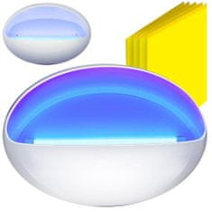 Verkgroup Falra szerelhető UV LED lámpa szúnyogok, lepkék, legyek és rovarok elfogására USB