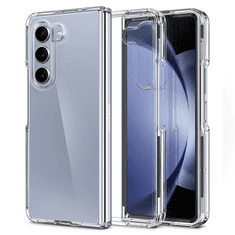Spigen Samsung Galaxy Z Fold5 SM-F946B, Műanyag hátlap védőtok + szilikon keret, Ultra Hybrid, átlátszó (RS147151)