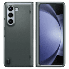 Spigen Samsung Galaxy Z Fold5 SM-F946B, Szilikon tok, műanyag hátlappal, Slim Armor Pro, sötétzöld (RS147123)