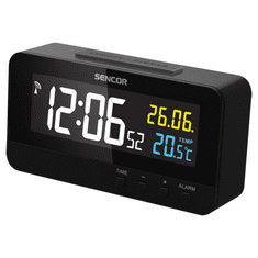 SENCOR SDC 4800 B digitális ébresztőóra hőmérővel (SDC 4800 B)