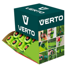 Verto 15G721-30 30db tömlő gyorscsatlakozó vízstoppos 1/2", kínálódobozban (Verto15G721-30)