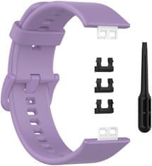 4wrist Szilikon szíj Huawei Watch FIT, FIT SE, FIT new-hez - Violet