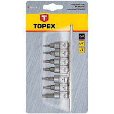 Topex TORX csavarhúzó bit készlet 7db (39D378) (39D378)