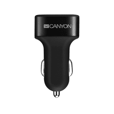 Canyon CNE-CCA06B 3xUSB autós töltő fekete (CNE-CCA06B)
