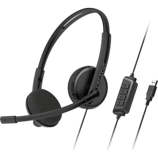 Creative HS-220 headset fekete (51EF1070AA001) (51EF1070AA001)