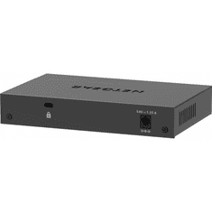 Netgear 5-Port Gigabit Ethernet PoE+ Plus Switch (GS305EP) Vezérelt L2/L3 Gigabit Ethernet (10/100/1000) Ethernet-áramellátás (PoE) támogatása Fekete (GS305EP-100PES)