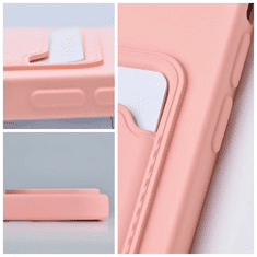 Haffner Apple iPhone 15 Pro Max szilikon hátlap kártyatartóval - Card Case - pink (PT-6850)