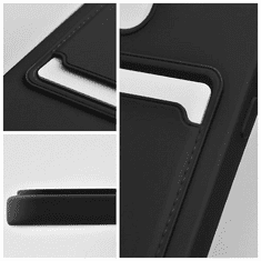 Haffner Apple iPhone 15 Plus szilikon hátlap kártyatartóval - Card Case - fekete (PT-6844)
