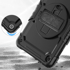 Haffner Lenovo Tab M10 10.1 (3rd Gen.) TB-328 ütésálló tablet tok 360 fokos védelemmel, 4H kijelzővédő üveggel - Solid - fekete (ECO csomagolás) (FN0520)