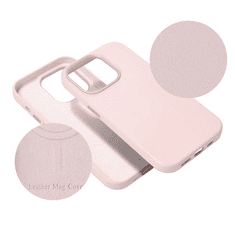 Haffner Apple iPhone 13 Pro hátlap - Leather Mag Cover - pink (PT-6479)