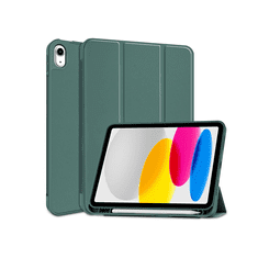 Haffner Apple iPad 10.9 (2022) tablet tok (Smart Case) on/off funkcióval, Apple Pencil tartóval - cactus green (ECO csomagolás)