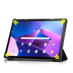 Haffner Lenovo Tab M10 Plus 10.6 (3rd. gen.) tablet tok (Smart Case) on/off funkcióval -black (ECO csomagolás) (FN0402)