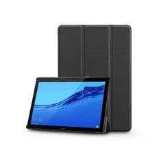 Haffner Huawei MediaPad T5 10.1 tablet tok (Smart Case) on/off funkcióval - black (ECO csomagolás)