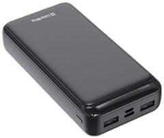 ColorWay powerbank/ 20 000mAh/ 2x USB/ USB-C/ Micro-USB/ Fekete
