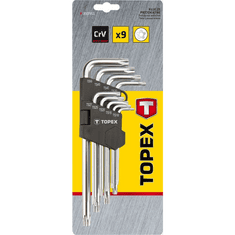Topex TORX kulcs készlet 9db (35D951) (35D951)