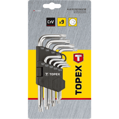 Topex TORX kulcs készlet 9db (35D950) (35D950)