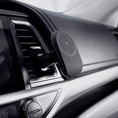 Pitaka Autós tartó, szellőzőrácsra rögzíthető, 360°-ban forgatható, mágneses, Magsafe vezeték nélküli töltővel, 15W, karbon minta, MagEz Car Mount Pro, fekete (XP124267)