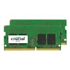 Crucial - DDR4 - 8 GB: 2 x 4 GB - SO-DIMM 260-pin - unbuffered (CT2K4G4SFS824A)