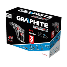 Graphite 58G009 akkus fúrókalapács Energy+ 18V, akku nélkül (58G009)