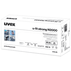 Uvex u-fit strong N2000 6096208 vegyi védőkesztyű M méret, 50 db (6096208)