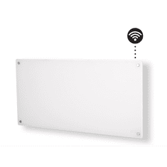 Mill Glass WiFi intelligens fűtőpanel fehér üveg előlappal 900W (GL900WIFI3) (GL900WIFI3)