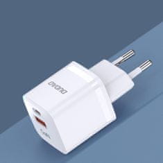 DUDAO A13Pro GaN hálózati töltő adapter 33W USB-C / USB, fehér