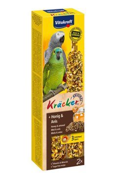 Vitakraft Bird Kräcker papagáj afrikai mézes bot 2db