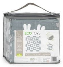 EcoToys Hab puzzle Állatok szürke-fehér SX szélekkel