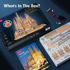 CubicFun Megvilágított 3D puzzle Sagrada Família 696 darab