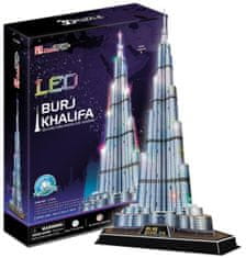 CubicFun Megvilágított 3D puzzle Burj Khalifa 136 darab