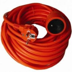 PremiumCord hosszabbító kábel 230V, 40m, narancssárga, dugaszoló aljzat