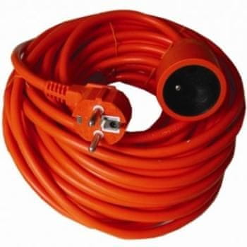 PremiumCord hosszabbító kábel 230V, 30m, narancssárga, dugaszoló aljzat
