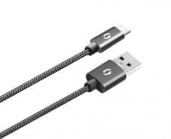 Aligator PREMIUM Adatkábel 2A, USB-C fekete