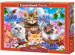 Castorland Puzzle Cicák virágokkal 500 darabos puzzle