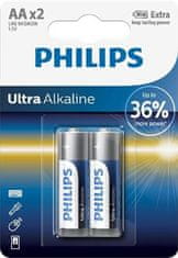 PHILIPS LR6E2B/10 Ultra Alkaline AA elemek 2db