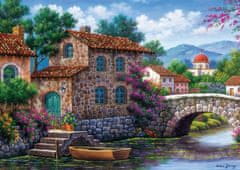 Art puzzle Puzzle Csatorna virágokkal 500 darabos puzzle