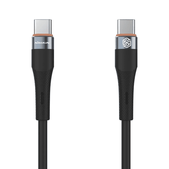 Nillkin Flowspeed Liquid kábel USB-C / USB-C 1,2M 60W Fekete (128747)