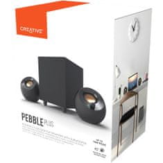 Creative PEBBLE PLUS asztali 2.1 hangszórók (USB-C tápellátás)