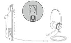 YEALINK YHS34 Mono egyfüles headset QD-RJ9 csatlakozókkal