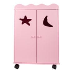 Legler kis lábas fából készült szekrény babáknak rózsaszínű